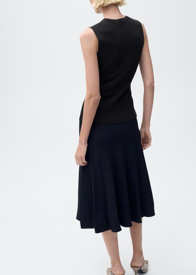 Mango Chaleco Punto Fino Botones