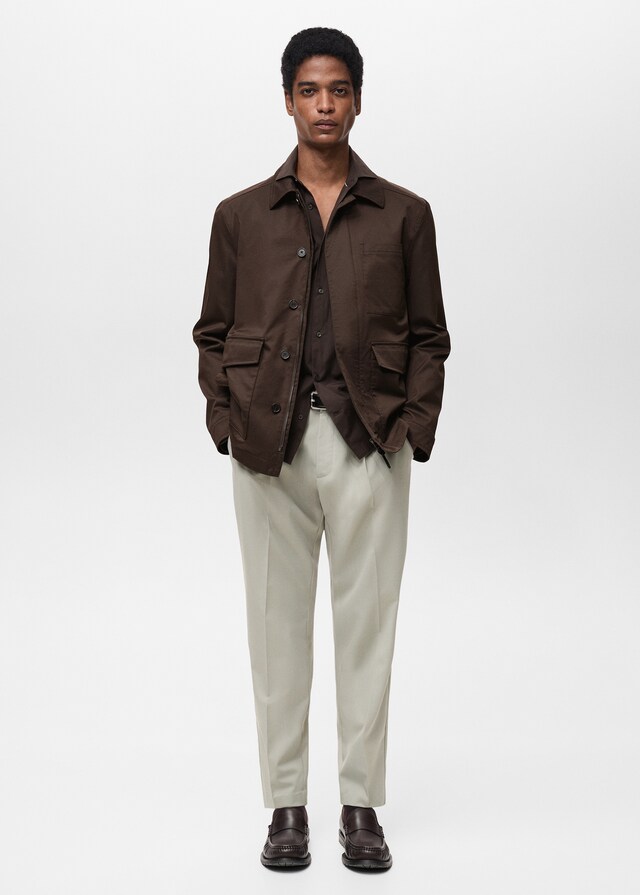 Mango Chaqueta Algodón Water Repellent