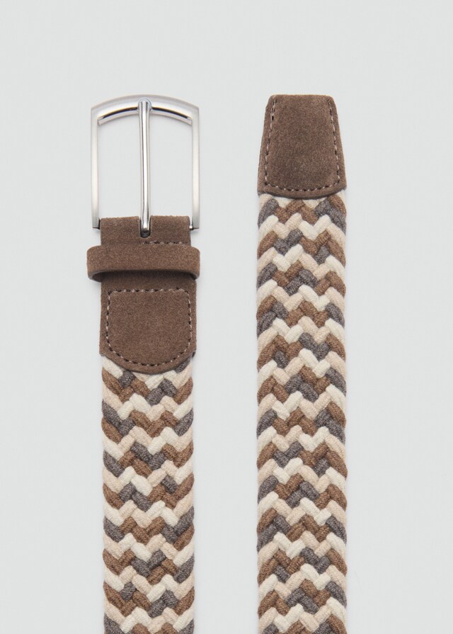 Mango Cinturón Elástico Trenzado Colores