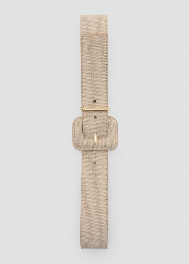 Mango Cinturón Mezcla Algodón Y Lino