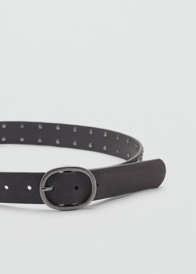 mango Cinturón piel