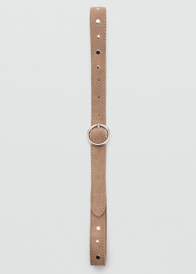 Mango Cinturón Serraje Perforado