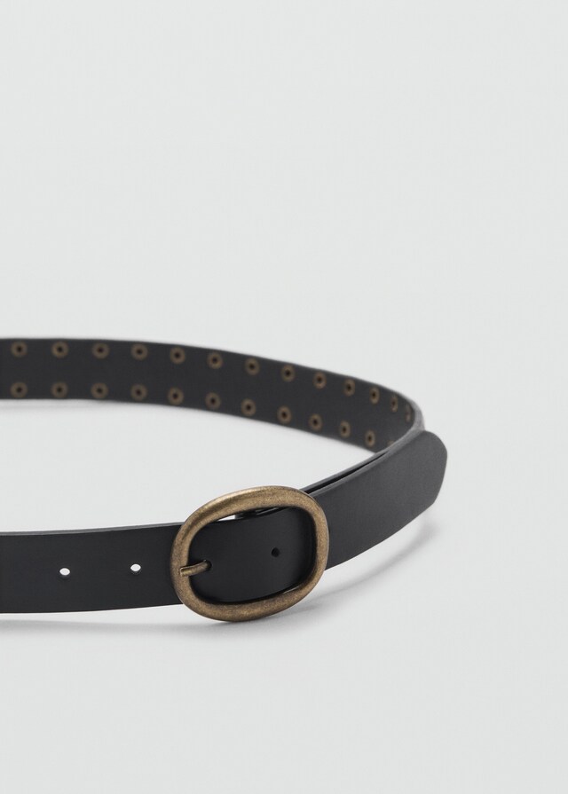 mango Cinturón tachuelas decorativas