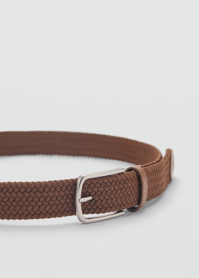 Mango Cinturón Trenzado Elástico