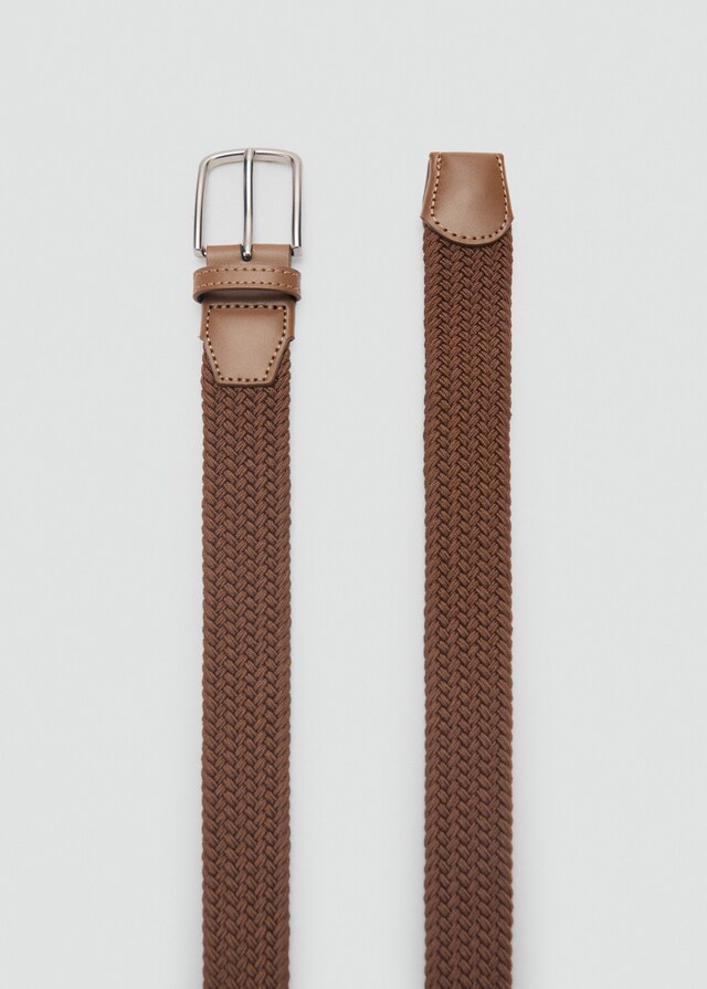 Mango Cinturón Trenzado Elástico