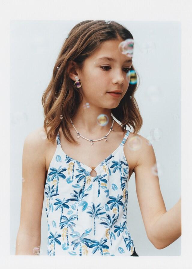 Mango Collar Cadena Borlas