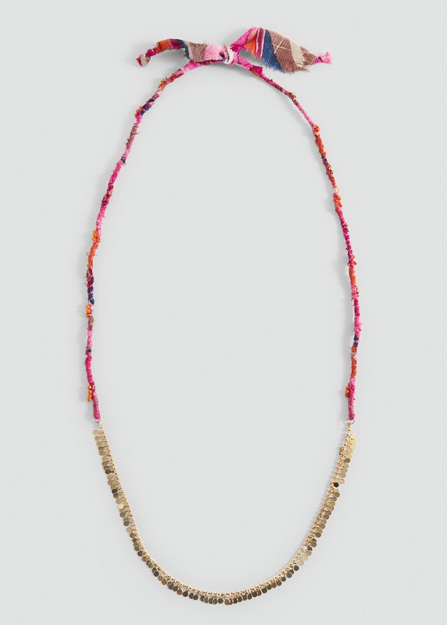 Mango Collar Largo Combinado