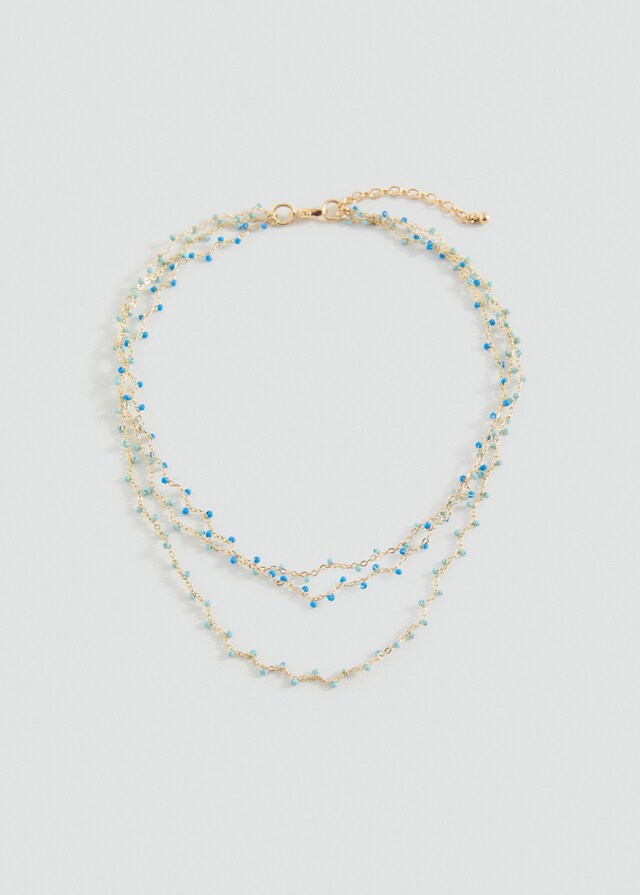 Mango Collar Triple Colgantes