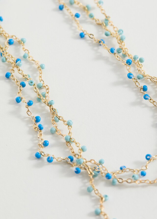 mango Collar triple colgantes