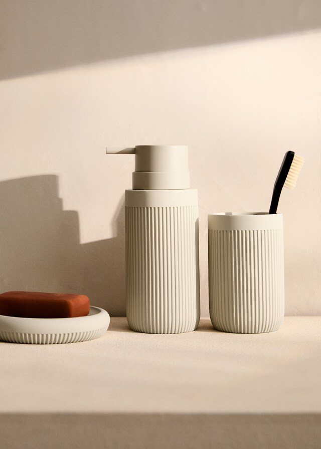 mango Dispensador jabón resina