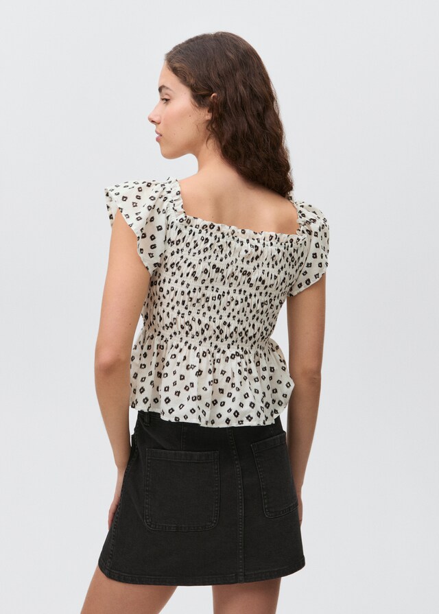 Mango Falda Corta Vaquera