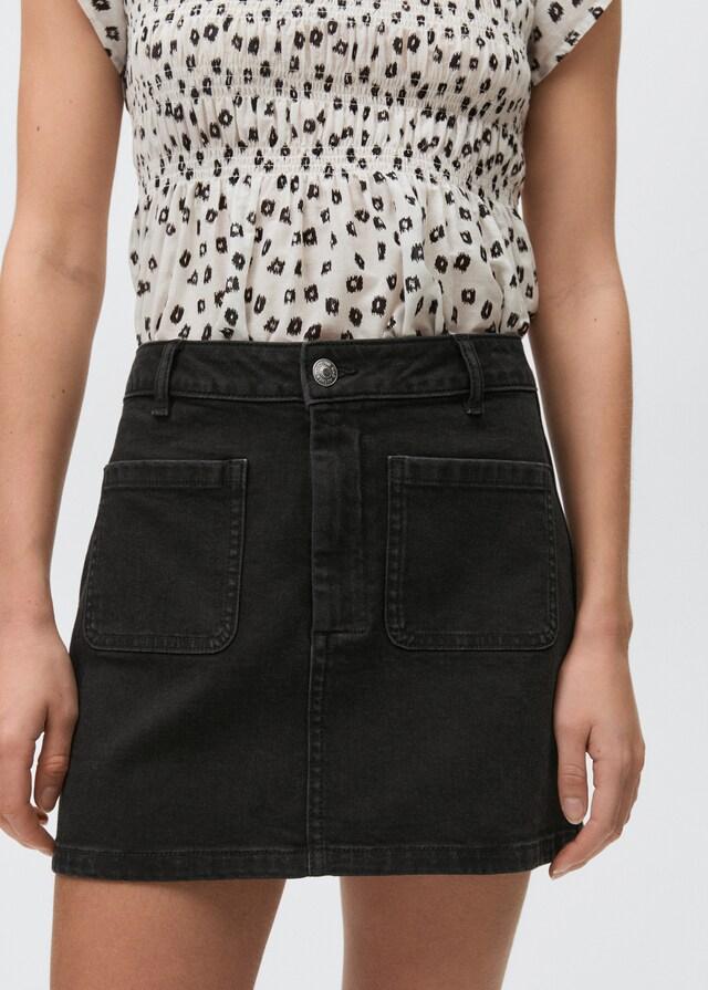 Mango Falda Corta Vaquera