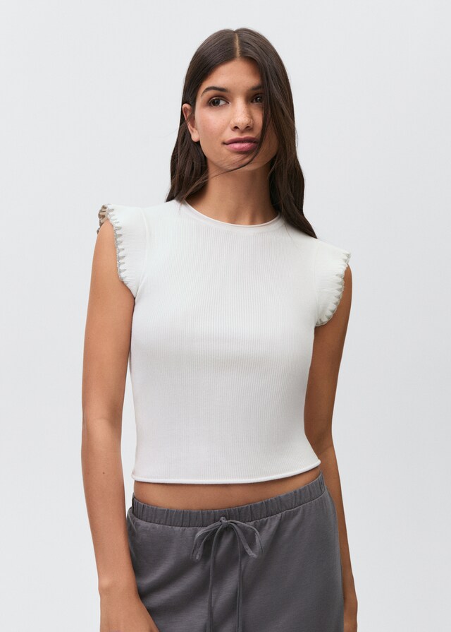 mango Falda larga algodón