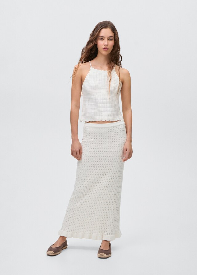 Mango Falda Larga Punto