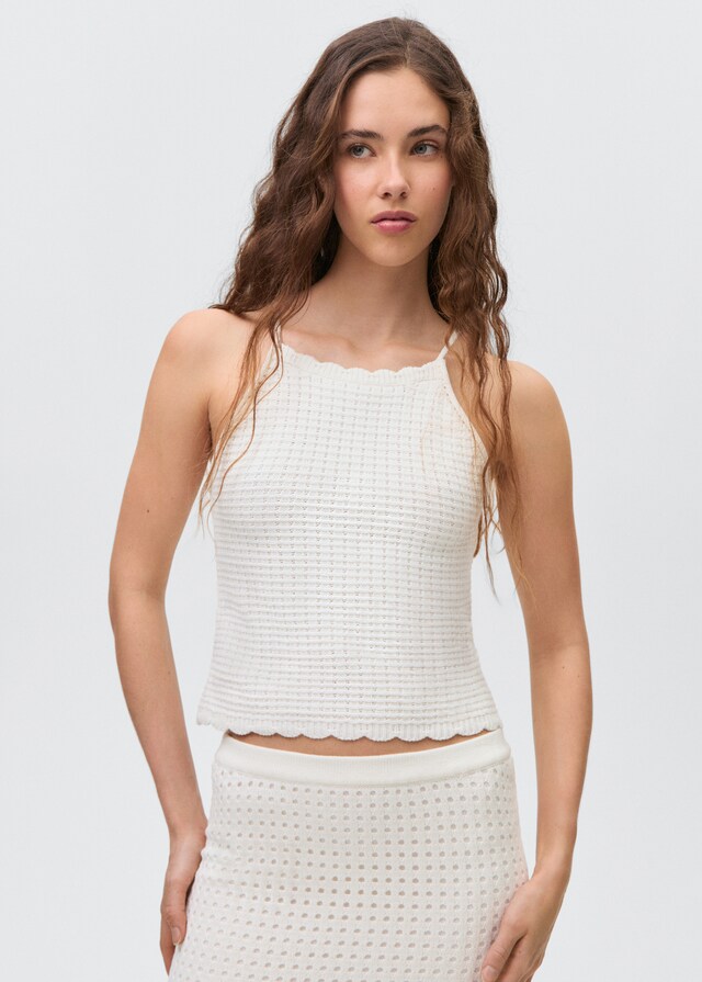 mango Falda larga punto