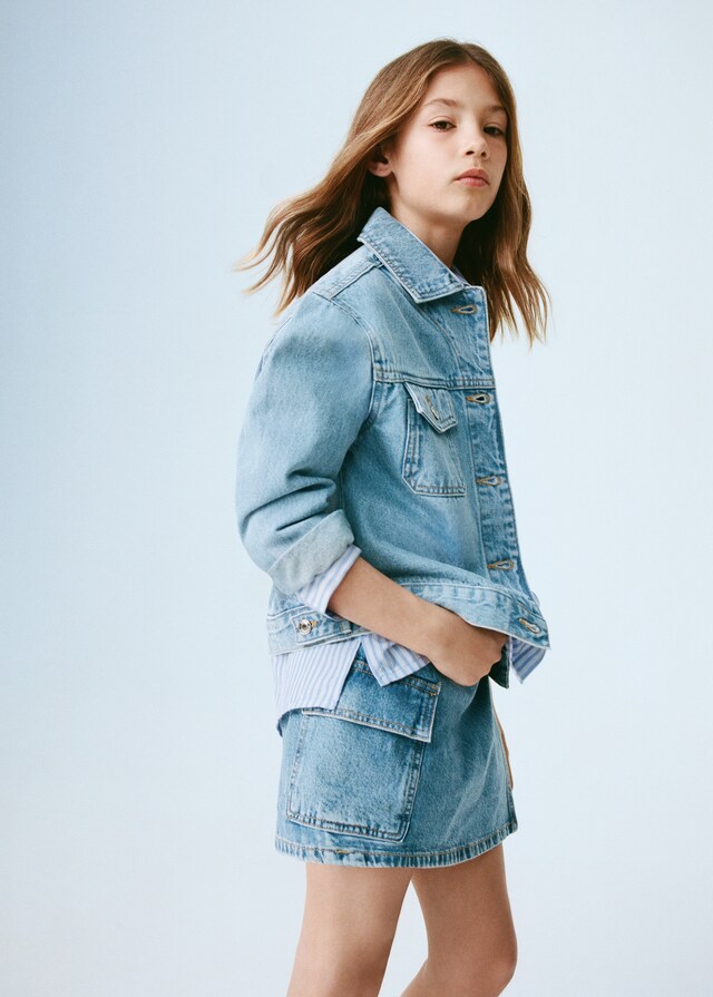 mango Falda pantalón vaquera