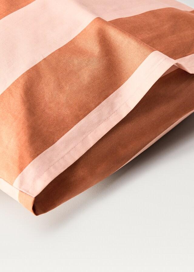 Mango Funda Almohada Algodón Percal Rayas 50x75 Cm