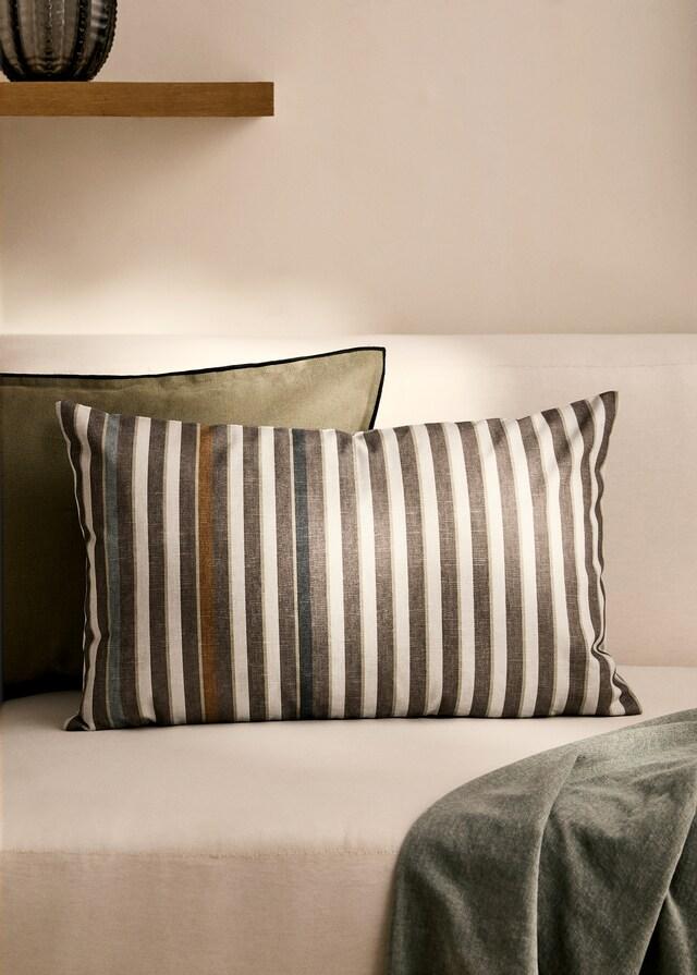 mango Funda cojín raya estampada 40x60 cm