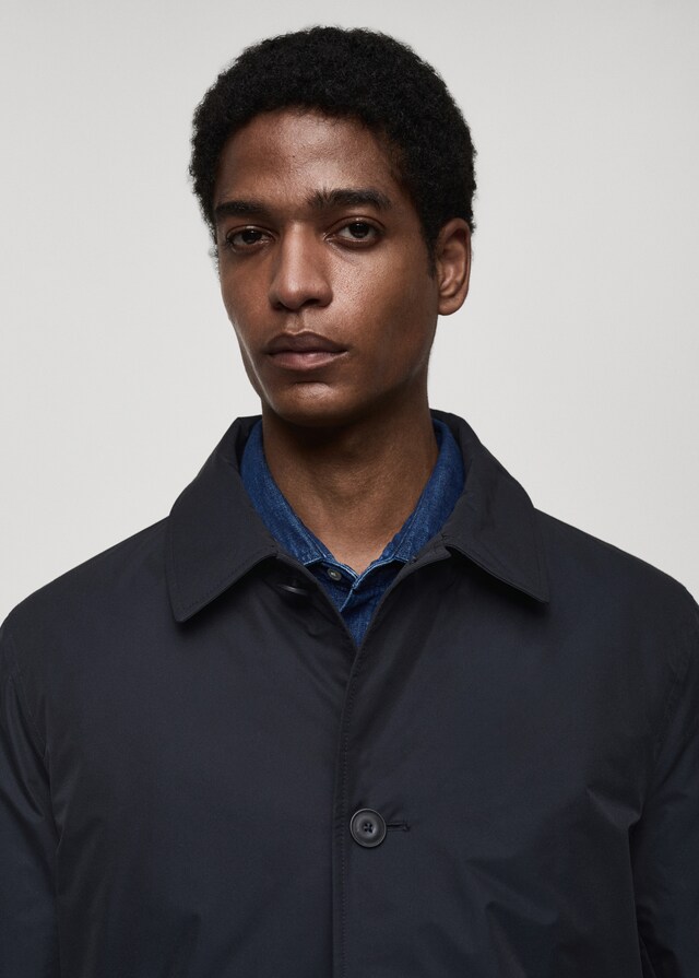 Mango Gabardina Acolchada Water Repellent