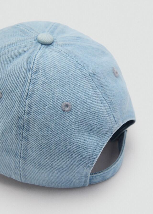Mango Gorra Denim Mensaje