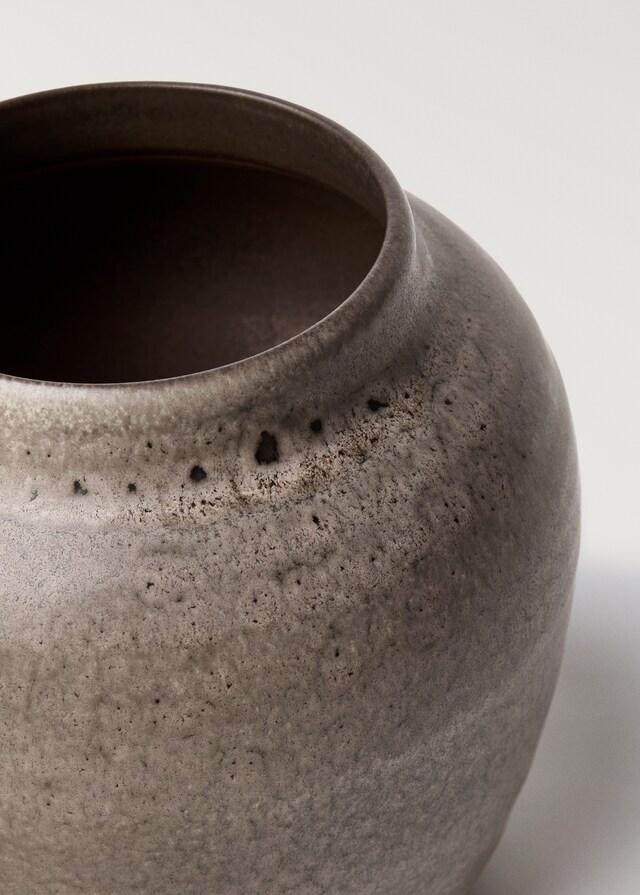 Mango Jarrón Loza 18x17 5 Cm