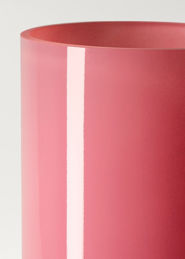 Mango Jarrón Vidrio Cilíndrico