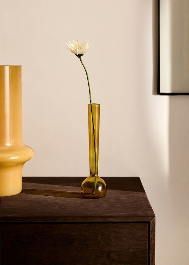 mango Jarrón violetero borosilicato