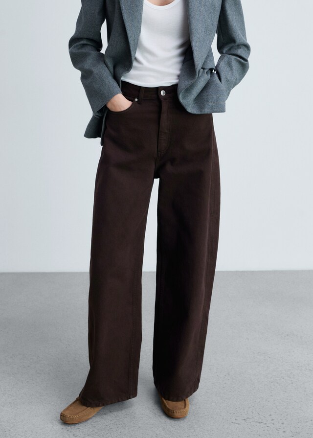 mango Jeans balloon tiro alto