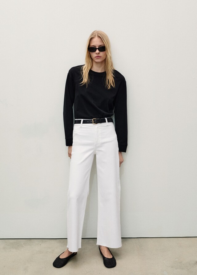 Mango Jeans Catherin Culotte Tiro Alto