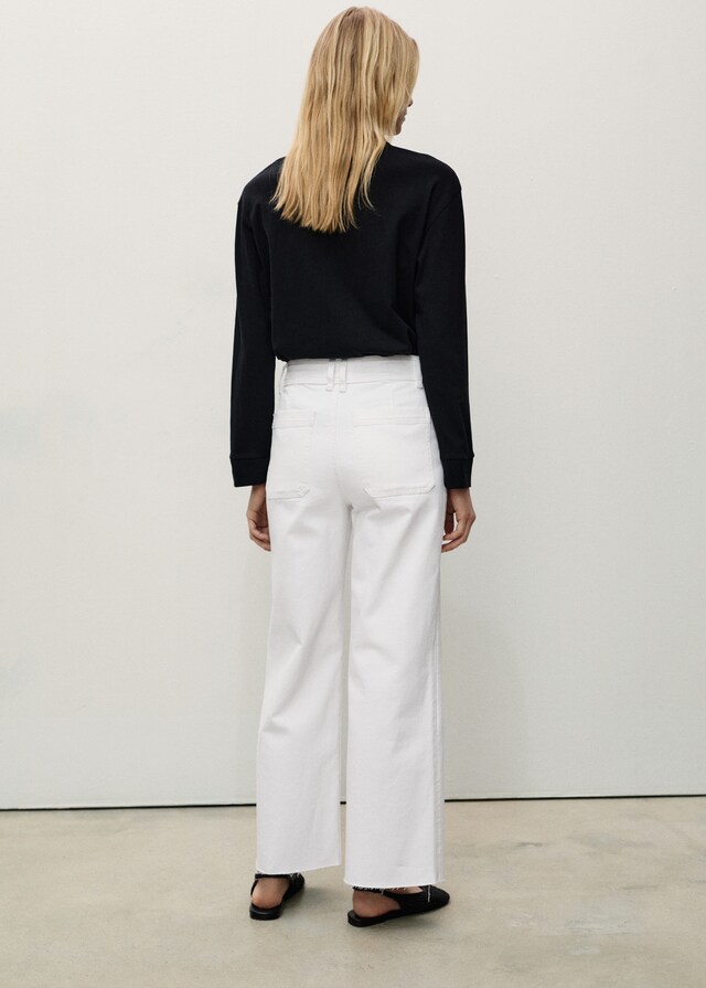 Mango Jeans Catherin Culotte Tiro Alto