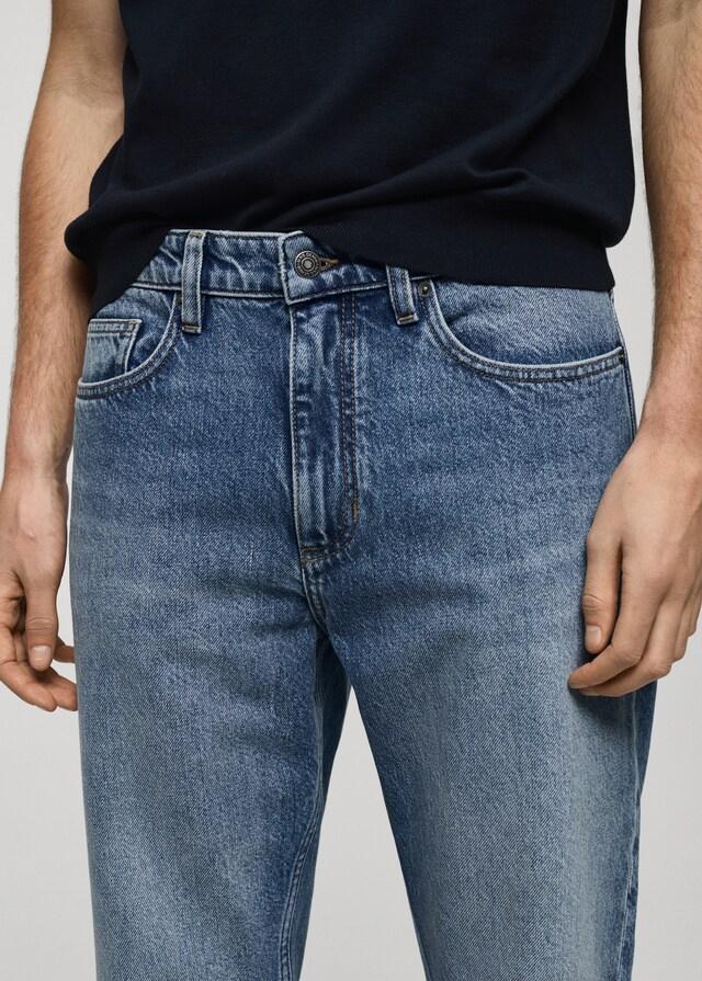 Mango Jeans Cropped Tapered Fit