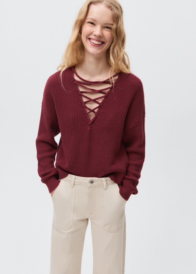 mango Jeans culotte bolsillos