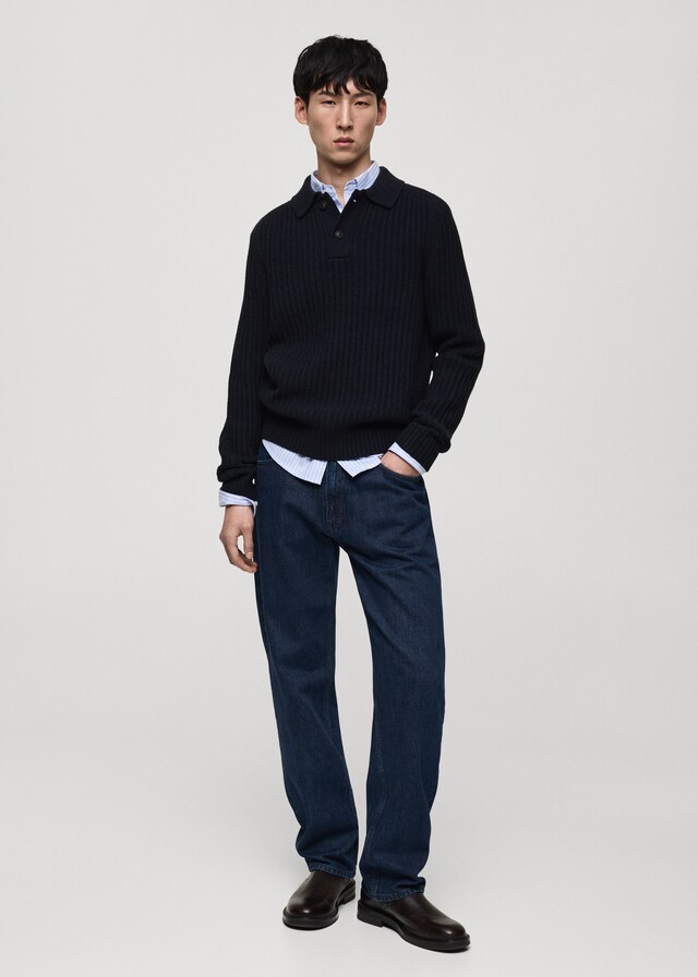 Mango Jeans Moby Straight Fit Lavado Oscuro