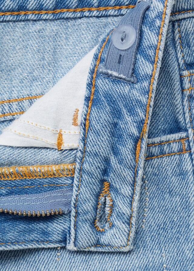 Mango Jeans Mom-fit Detalle Brillantes