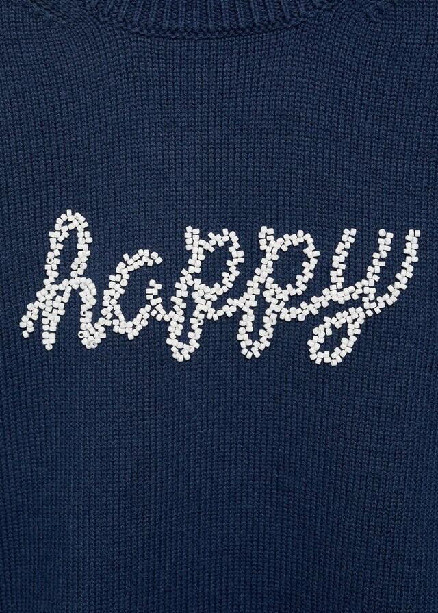 Mango Jersey Punto Abalorios