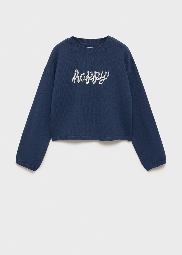 mango Jersey punto abalorios