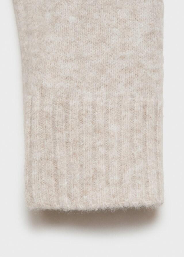 Mango Jersey Punto Diseño Cuello Redondo