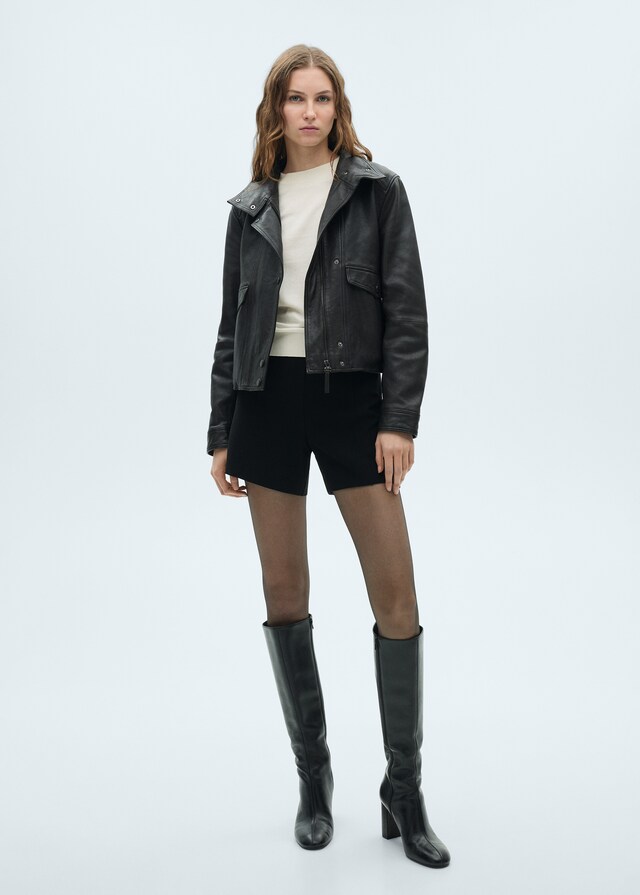 Mango Jersey Punto Mezcla Seda