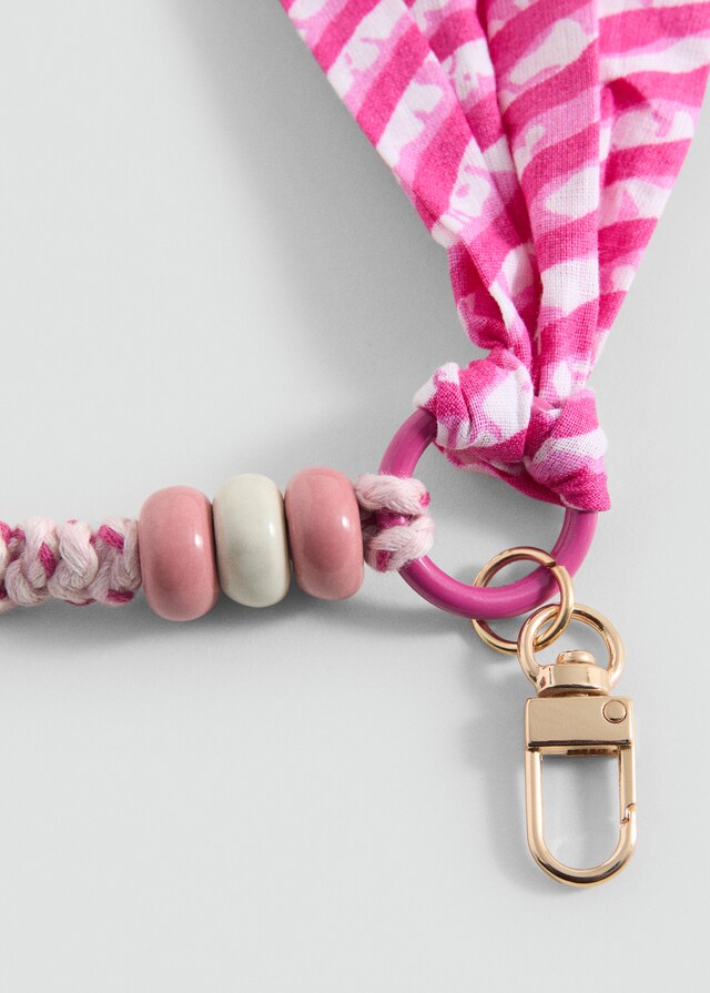 mango Llavero abalorios combinados