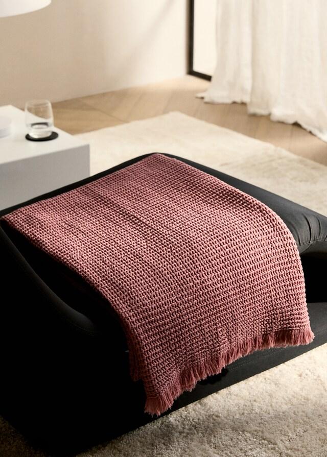 mango Manta waffle algodón