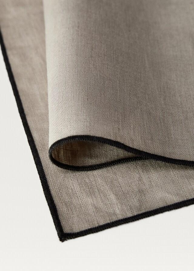 Mango Mantel Individual Lino Detalle Ribete