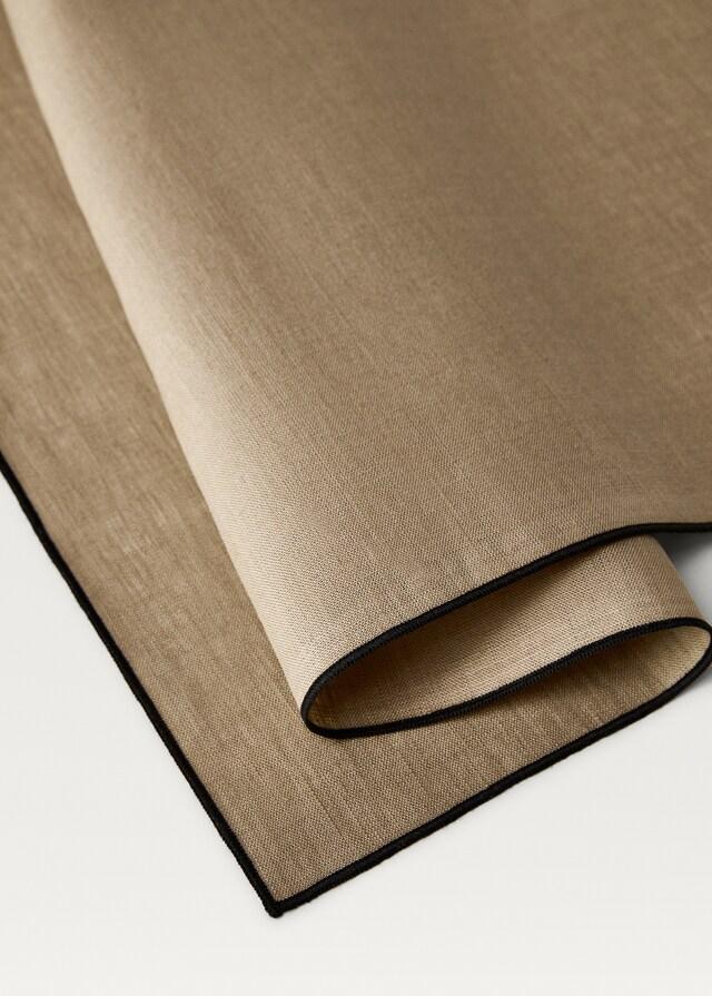 mango Mantel individual lino detalle ribete
