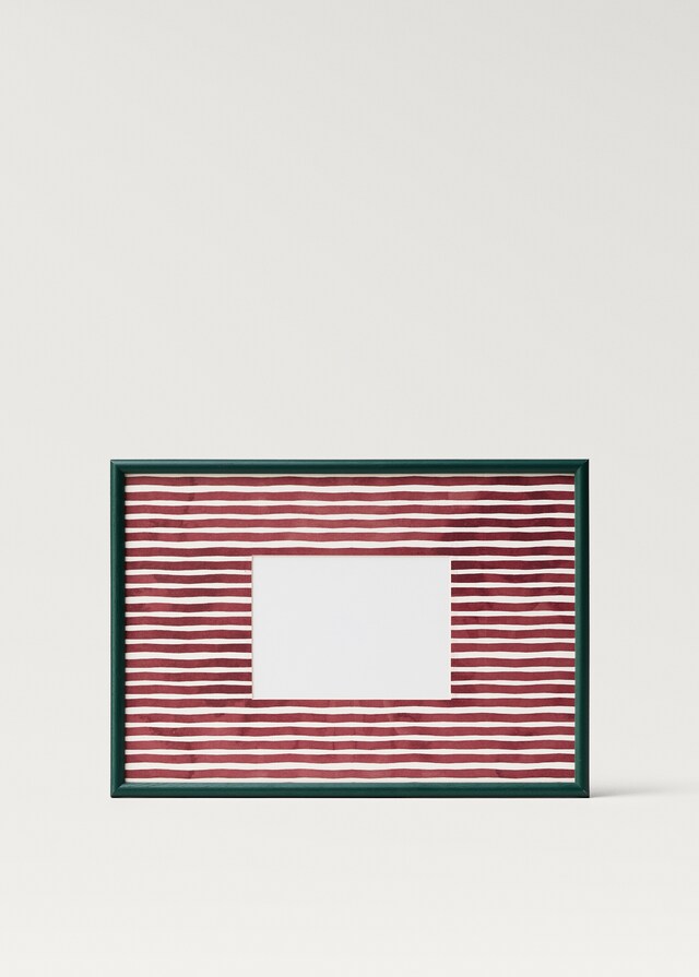 Mango Marco Madera Líneas Mediano