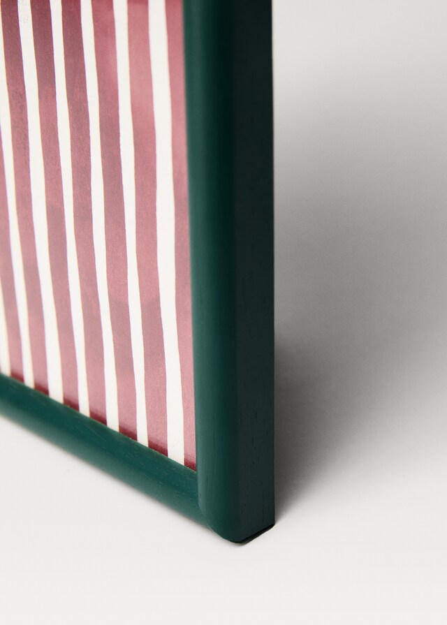 Mango Marco Madera Líneas Mediano