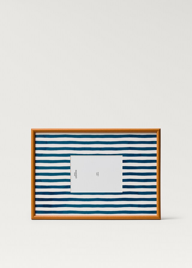 Mango Marco Madera Líneas Mediano