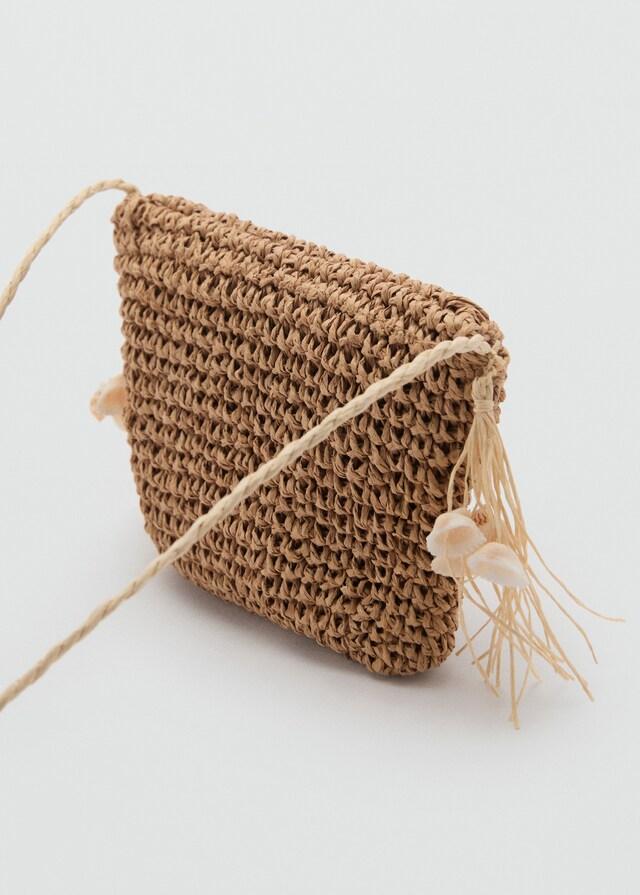 Mango Mini Bolso Paja
