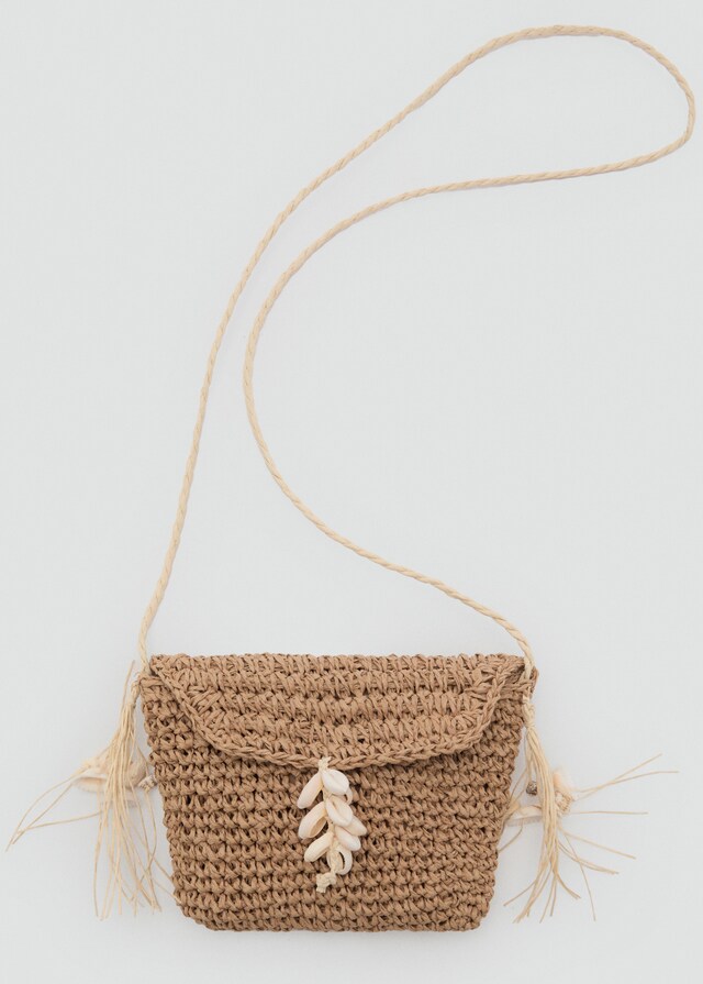 Mango Mini Bolso Paja