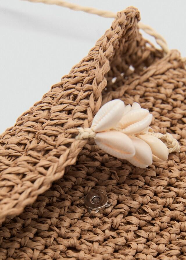 Mango Mini Bolso Paja