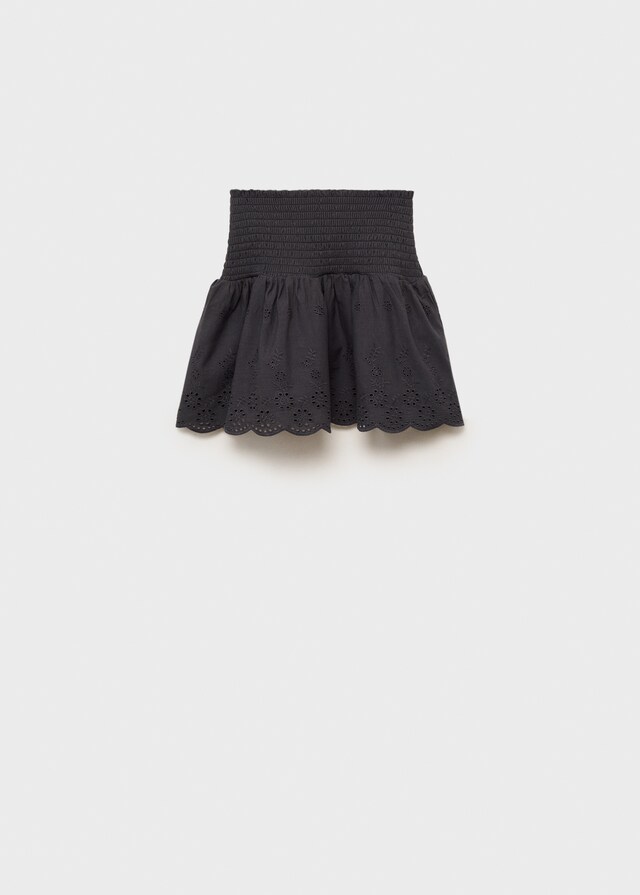 mango Minifalda bordado inglés