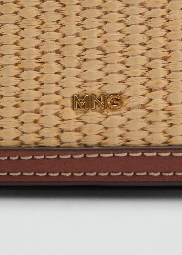 Mango Monedero Bandolera Contraste Canvas